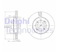 DELPHI BG4148C Disco de freno