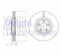 DELPHI BG4203C Disco de freno
