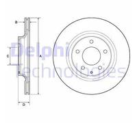 DELPHI BG4693C Disco de freno