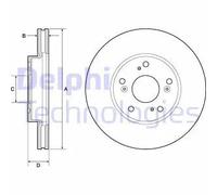 DELPHI BG4741C Disco de freno