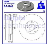 DELPHI BG4768 Disco de freno