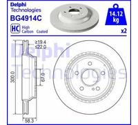 DELPHI BG4914C Disco de freno