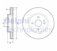 DELPHI BG4942C Disco de freno
