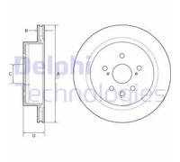 DELPHI BG4962C Disco de freno