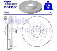 DELPHI BG4999C Disco de freno