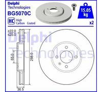 DELPHI Discos de freno para VOLKSWAGEN: UP (Ref: BG5070C)