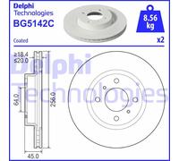 DELPHI BG5142C Disco de freno