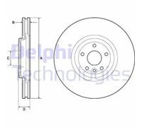 DELPHI BG9167C Disco de freno