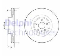 DELPHI BG9173C Disco de freno