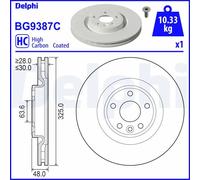 DELPHI Discos de freno para LAND ROVER: Range Rover (Ref: BG9387C)