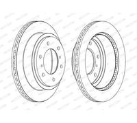 FERODO BRAKE DISC | DDF1385C | REAR | FOR MITSUBISHI PAJERO CLASSIC 2001- | OE-MATCHING QUALITY | SMOOTH & QUIET PERFORMANCE