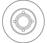 Disco de freno TRW DF1530 delantero, ventilado , altamente carbonizado, 1 Pieza