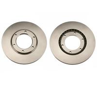 2x Disco de freno ventilado DF1967 TRW para NISSAN PATROL III/1 Station Wagon