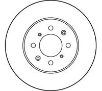 2x Disco de freno ventilado DF3021 TRW para ROVER HONDA LOTUS MG