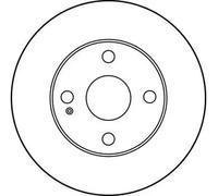 2x Disco de freno ventilado DF3089 TRW para MAZDA 323 S IV 323 C IV 323 F IV