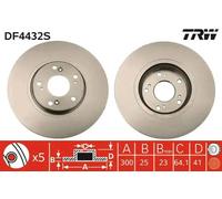 TRW DF4432S Disco de freno