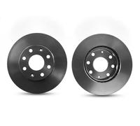 TRW Disco de freno DF4439 delantero ventilado altamente carbonizado 1 pieza