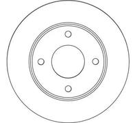2x Disco de freno ventilado DF4457 TRW para SMART MITSUBISHI
