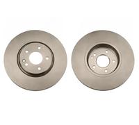 2x Disco de freno ventilado DF4556 TRW para MERCEDES-BENZ CLASE C CLASE E CLK