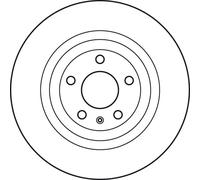 2x Disco de freno ventilado DF4818S TRW para AUDI A6 C6 A6 C6 Avant