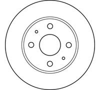 Disco de freno TRW DF4887 delantero, ventilado , 1 Pieza