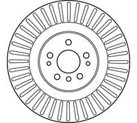 Disco de freno TRW DF6013S para MERCEDES-BENZ M-CLASS (W164) 3.5 2005-2011