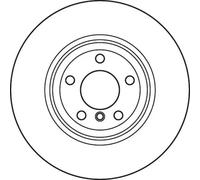 1X Disco de freno TRW DF6070S para BMW X5 (E70) 3 2006-2008