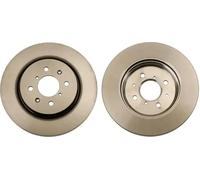 2x Disco de freno ventilado DF6135 TRW para SUZUKI SWIFT IV