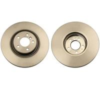2x Disco de freno ventilado DF6408S TRW para BMW X5 X6