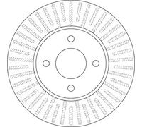 Disco de freno TRW DF6430 vorne, ventilado , 1 Pieza