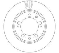 TRW Discos de freno para PORSCHE: 911 (Ref: DF6484S)