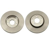 2x Disco de freno ventilado DF6536 TRW para VOLVO V40 Cross Country