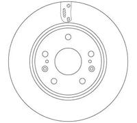 2x Disco de freno ventilado DF6703 TRW para SUZUKI SX4 S-CROSS VITARA