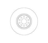 2x Disco de freno ventilado DF6733S TRW para VW ATLAS
