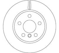 Disco de freno TRW DF6799 frente, ventilado, 1 pieza