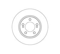 2x Disco de freno ventilado DF6924S TRW para SSANGYONG REXTON REXTON VAN MUSSO