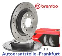 2x Discos de freno BREMBO TRASEROS OPEL SIGNUM VECTRA C CC + CADILLAC BLS + S...