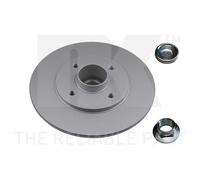 NK 2x Disco de Freno Ø238mm Completo para Renault Clio II 1.2 16V 313944