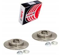 ABE 2x Disco Freno Trasero Ø250 MM para Peugeot 207Cc WD _ 1.6 16V 2008i Cu _