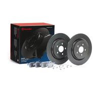 2x Discos + pastillas macizo KT 08 027 BREMBO para FORD USA MUSTANG MACH-E