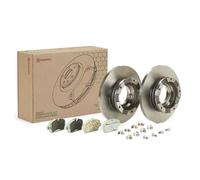 2x Discos + pastillas macizo KT 10 013 BREMBO