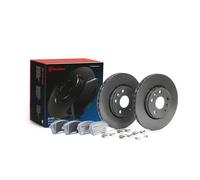 2x Discos + pastillas ventilación interna KT 08 033 BREMBO para RENAULT