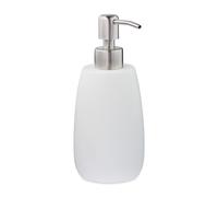 2x dispensadores de jabón con bomba de acero inoxidable blanca Set