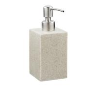 2x dispensadores de jabón de manos 300 ml recargables color arena set