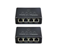 2X Divisor de Red Gigabit Divisor de Cable de Red 1 A 4 Divisor Ethernet de Puerto de Red RJ45 Adecuado para PC Portátiles