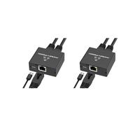 2X Divisor Ethernet 1 A 2 Conmutador Ethernet de Alta Velocidad 1000Mbps Divisor Ethernet Gigabit de 2 Puertos con Cable de Alimentación