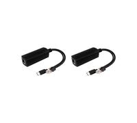 2X Divisor POE para Raspberry Pi5/5 Generación 5V 4A Interfaz Tipo C Gigabit Ethernet Divisor de Alimentación A Través de Ethernet