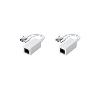 2X Divisor PoE USB Tipo C de 100 Mbps de 48 V A 5 V para Diversas Transmisiones de Redes Electrónicas