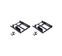 2X Doble Capa SSD Marco de Metal 2.5 Una 3.5 Montaje Interno Computadora SSD Disco Duro Doble Escritorio Adaptador Convertidor Soporte