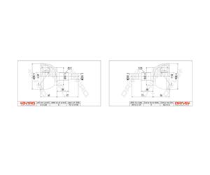 2X DrVE+ Conjunto De Juntas De Eje Para Mercedes-Benz Clase A W169 Clase B W245